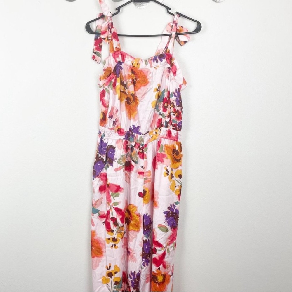 H&M Floral Jumpsuit with Bold Colors XS